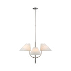 Armira Vintage Industrial Brass Fabric Chandelier