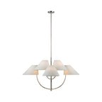 Armira Vintage Industrial Brass Fabric Chandelier