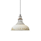 Avynor Vintage Industrial Blue Pendant Lamp