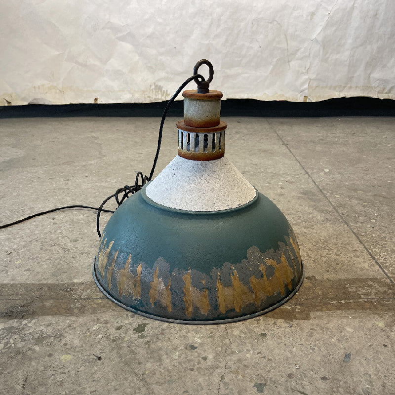 Avynor Vintage Industrial Blue Pendant Lamp
