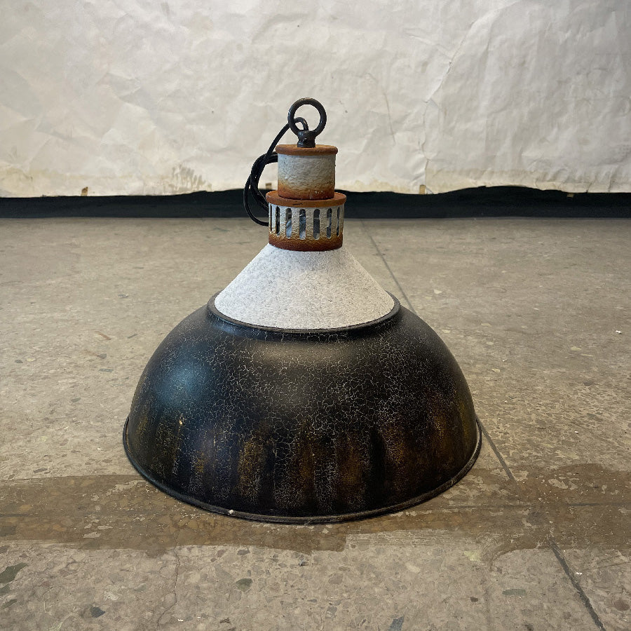 Avynor Vintage Industrial Blue Pendant Lamp