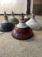 Avynor Vintage Industrial Blue Pendant Lamp