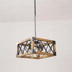 Grid Kitchen Island Rectangle Chandelier