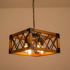 Grid Kitchen Island Rectangle Chandelier