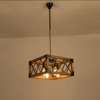 Grid Kitchen Island Rectangle Chandelier