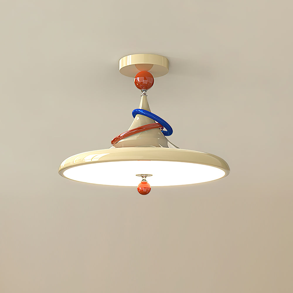 Kivra Retro-Futuristic Cone Ceiling Lamp