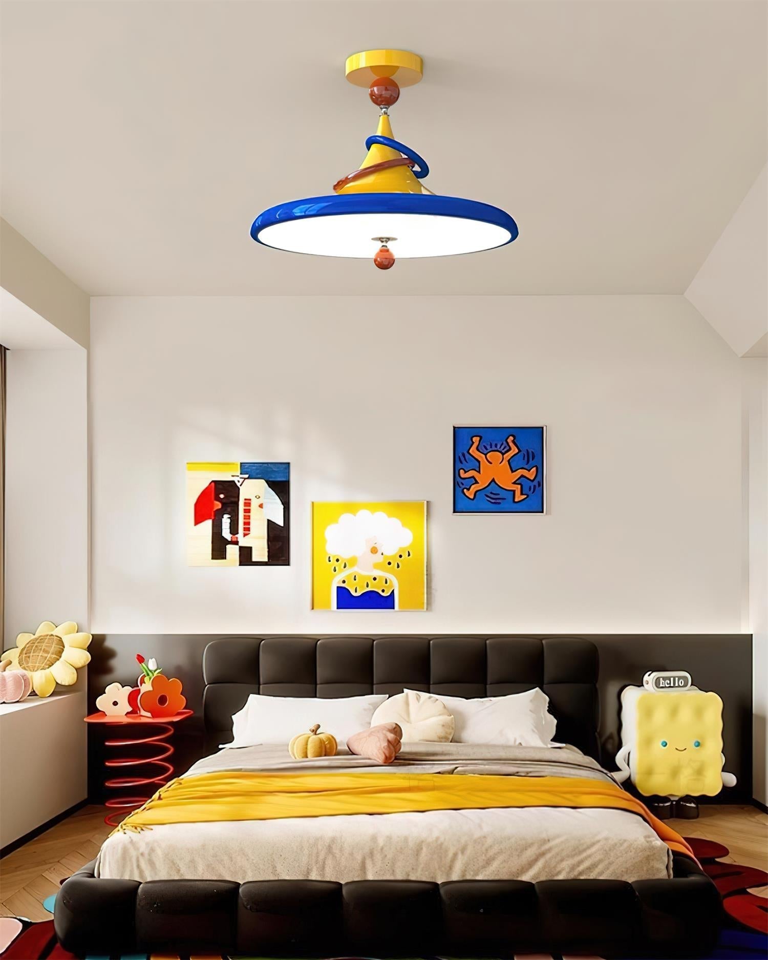 Kivra Retro-Futuristic Cone Ceiling Lamp