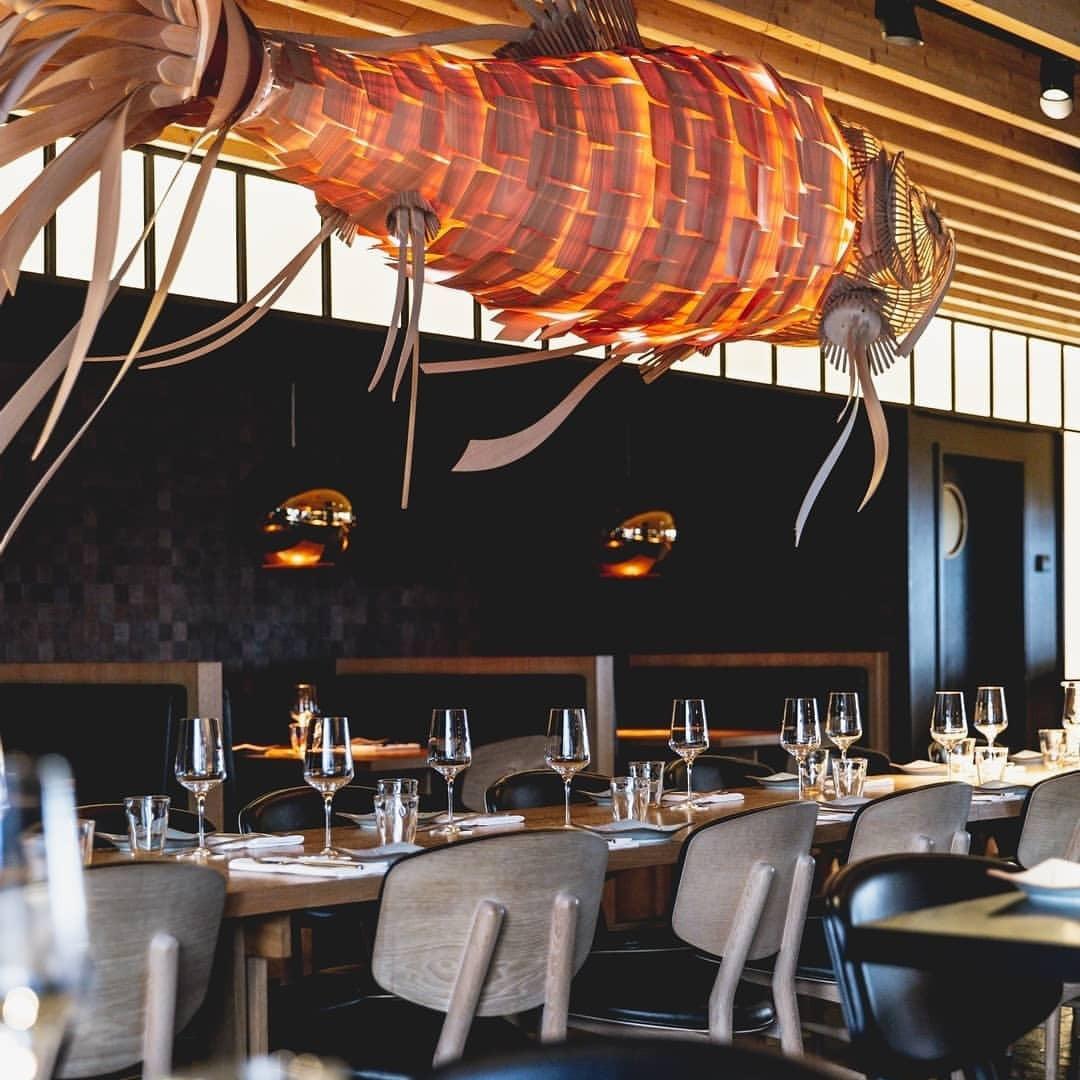 Lustra Chandelier Wooden Fish Handmade
