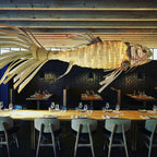 Lustra Chandelier Wooden Fish Handmade