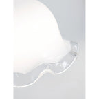 Allirora Premium Elegance Brass Glass Pendant Lamp