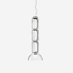 Virelo Stacked Glass Cylinder Pendant Light