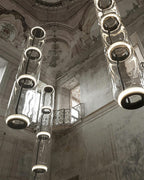 Virelo Stacked Glass Cylinder Pendant Light