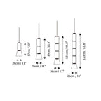 Virelo Stacked Glass Cylinder Pendant Light
