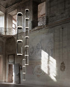 Virelo Stacked Glass Cylinder Pendant Light