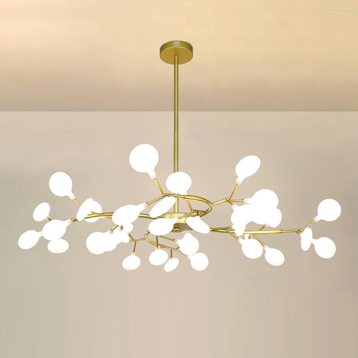 Lustra Floral Metal Chandelier