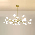 Lustra Floral Metal Chandelier