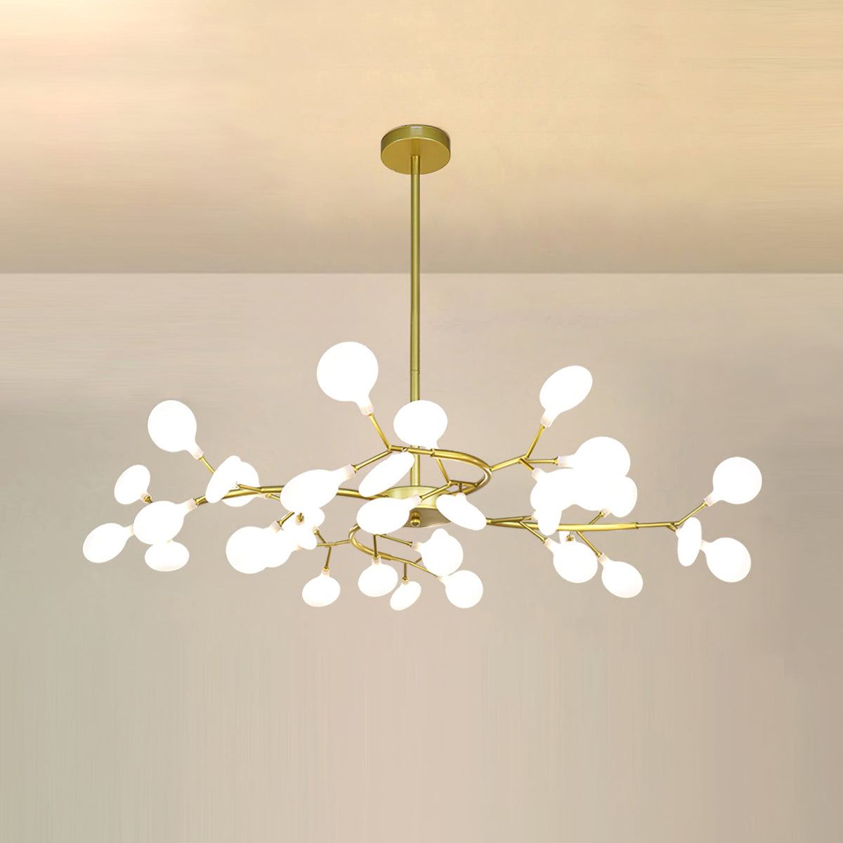 Lustra Floral Metal Chandelier
