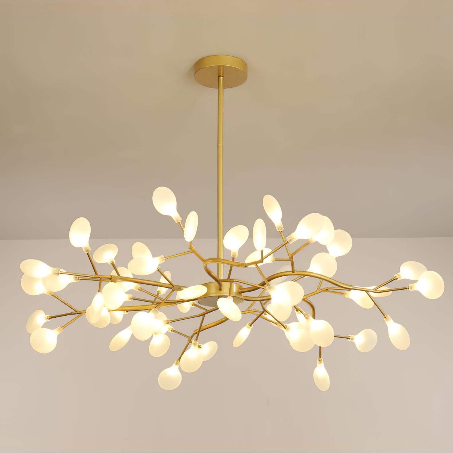 Lustra Floral Metal Chandelier