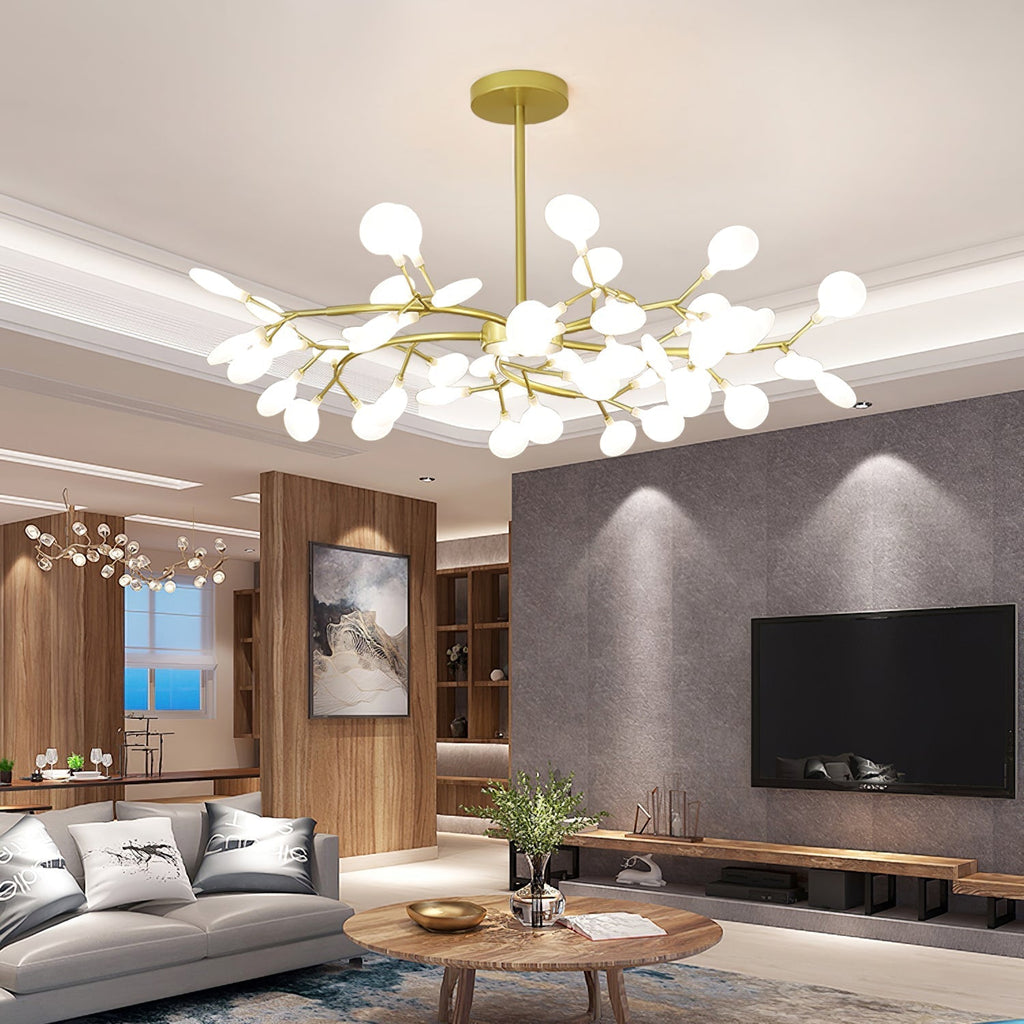 Lustra Floral Metal Chandelier