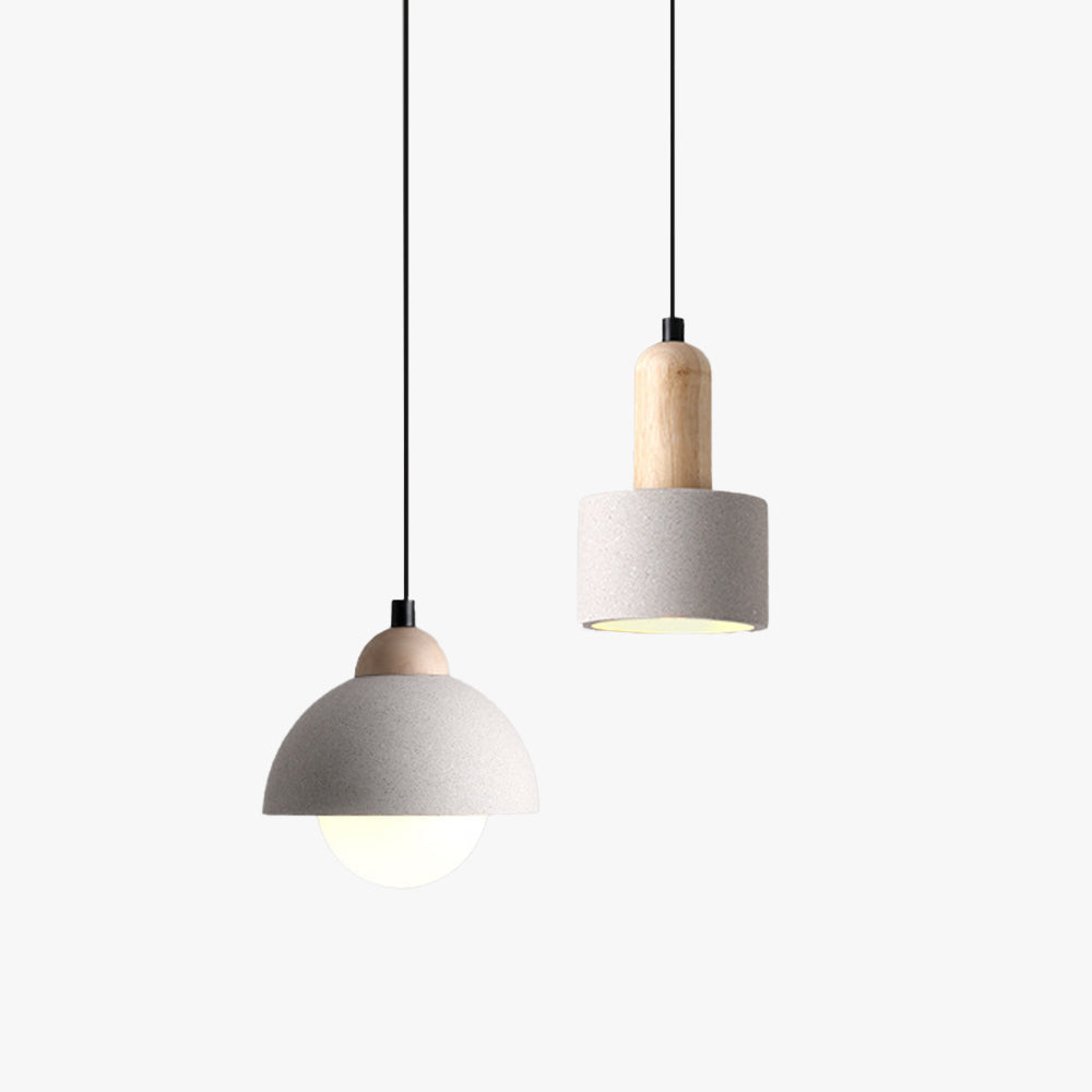 Muto Minimalism LED Modern Pendant Light Cement Bedroom Bedside Kitchen Island Living Room