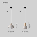 Muto Minimalism LED Modern Pendant Light Cement Bedroom Bedside Kitchen Island Living Room