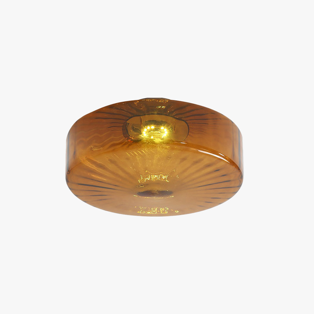 Valentina Vintage Amber Glass Ceiling Light