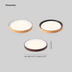 Arisha Modern LED Flush Mount Lighting Wood Acrylic Kitchen