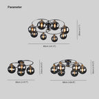 Valentina Nordic Bubble Glass Ceiling Light