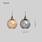 Valentina Colorful Glass Ball Pendant Light Water Ripple Living Room - image 4
