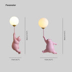 Aria Wall Reading Lamp Bear Balloon Children Bedroom/Bedside/Study
