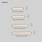 Arisha Minimalist Rectangular Flush Mount Ceiling Light