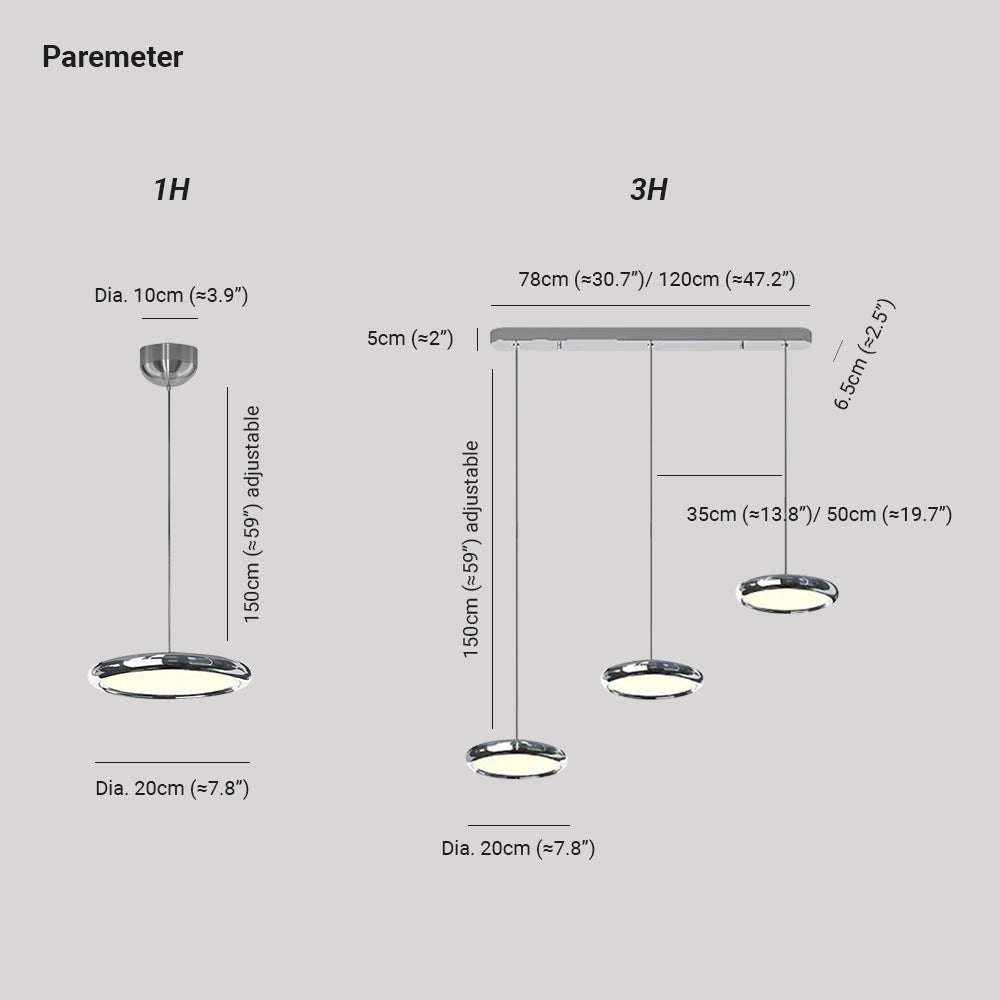Arisha Minimalist Circular Pendant Light