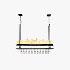 Epoch Candle Pendant Lighting for Kitchen Island Wine Glass Holder