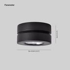 Arisha Modern LED Flush Mount Ceiling Light Round Black White Living Room Kitchen