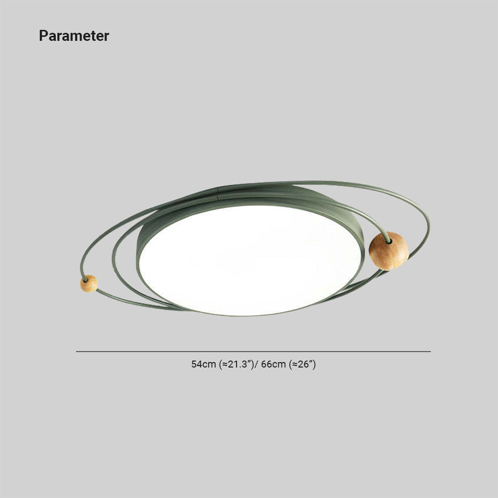 Arisha Modern Ceiling Light LED Wood Living Room