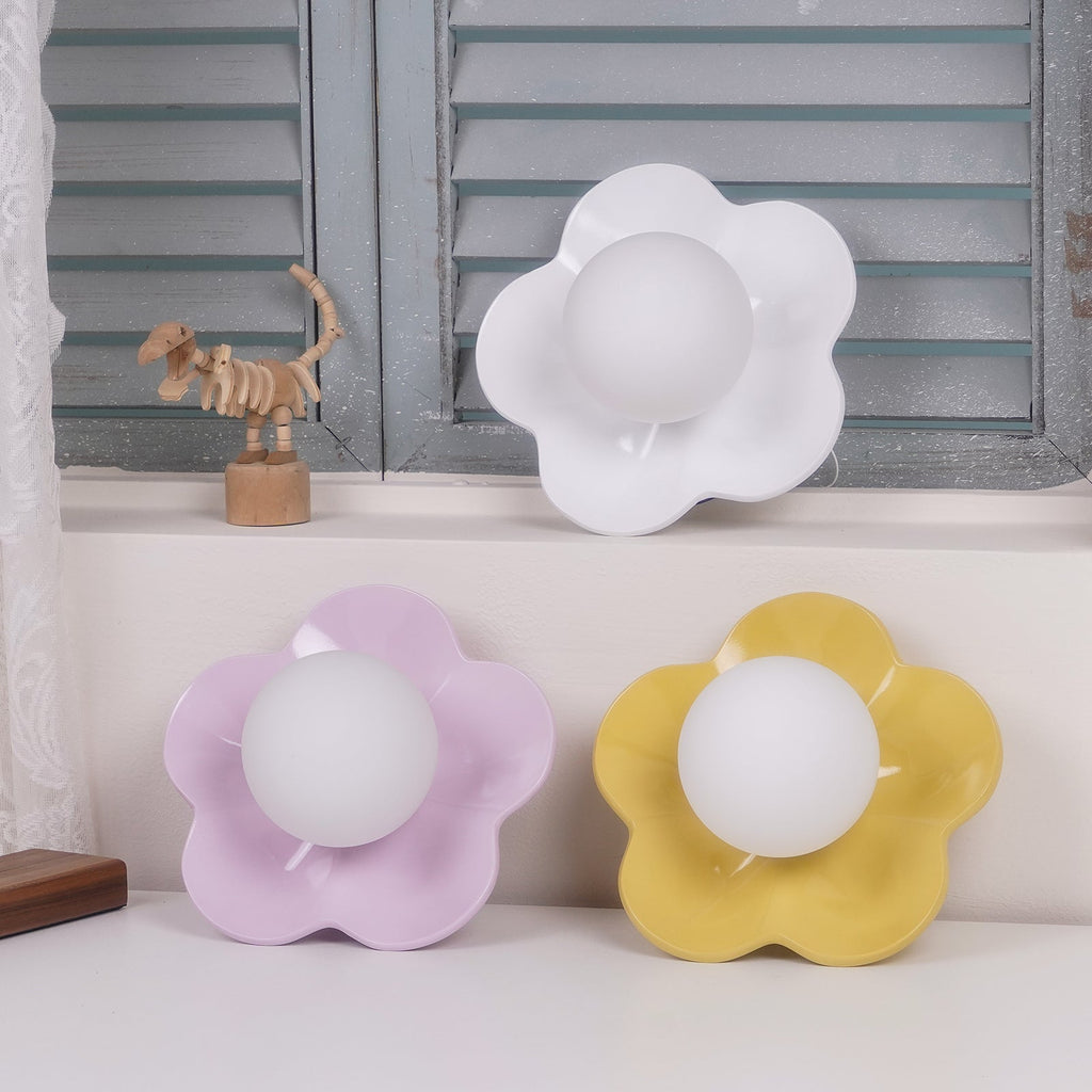 Meluna Yellow Flower Wall Lamp