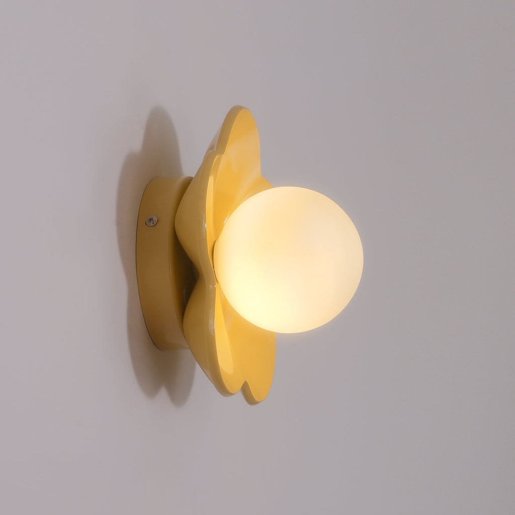 Meluna Yellow Flower Wall Lamp