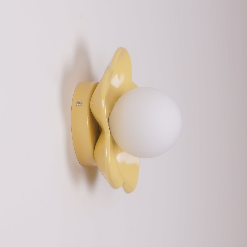Meluna Yellow Flower Wall Lamp