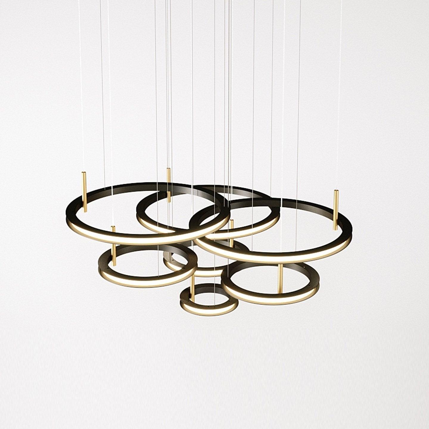 Aurora Chandelier Ring Layered Minimalist