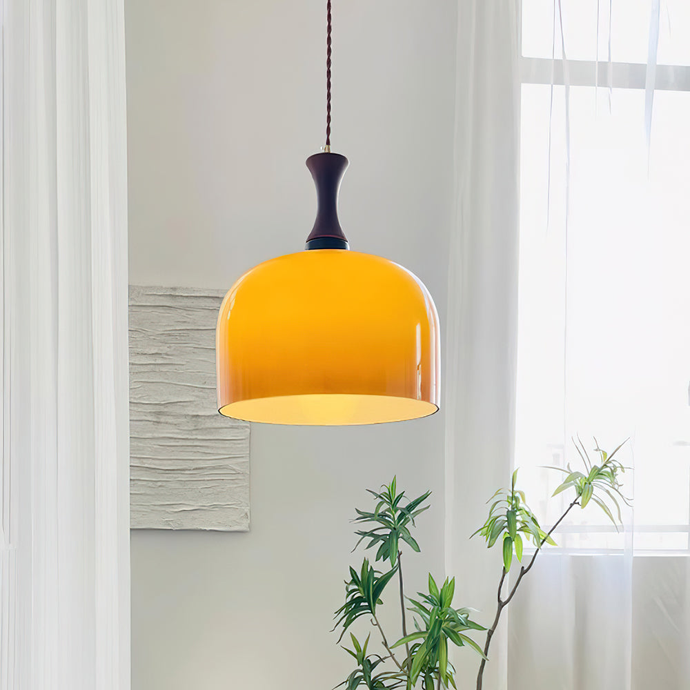 Pivon Plug-In Glass Pendant Lamp