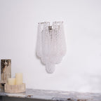 Aurora Wall Lamp Pink Teardrop Glass Floral Artistic