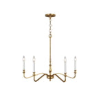 Ulsilus Vintage Industrial Brass Chandelier