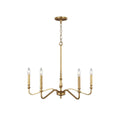 Ulsilus Vintage Industrial Brass Chandelier