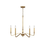 Ulsilus Vintage Industrial Brass Chandelier