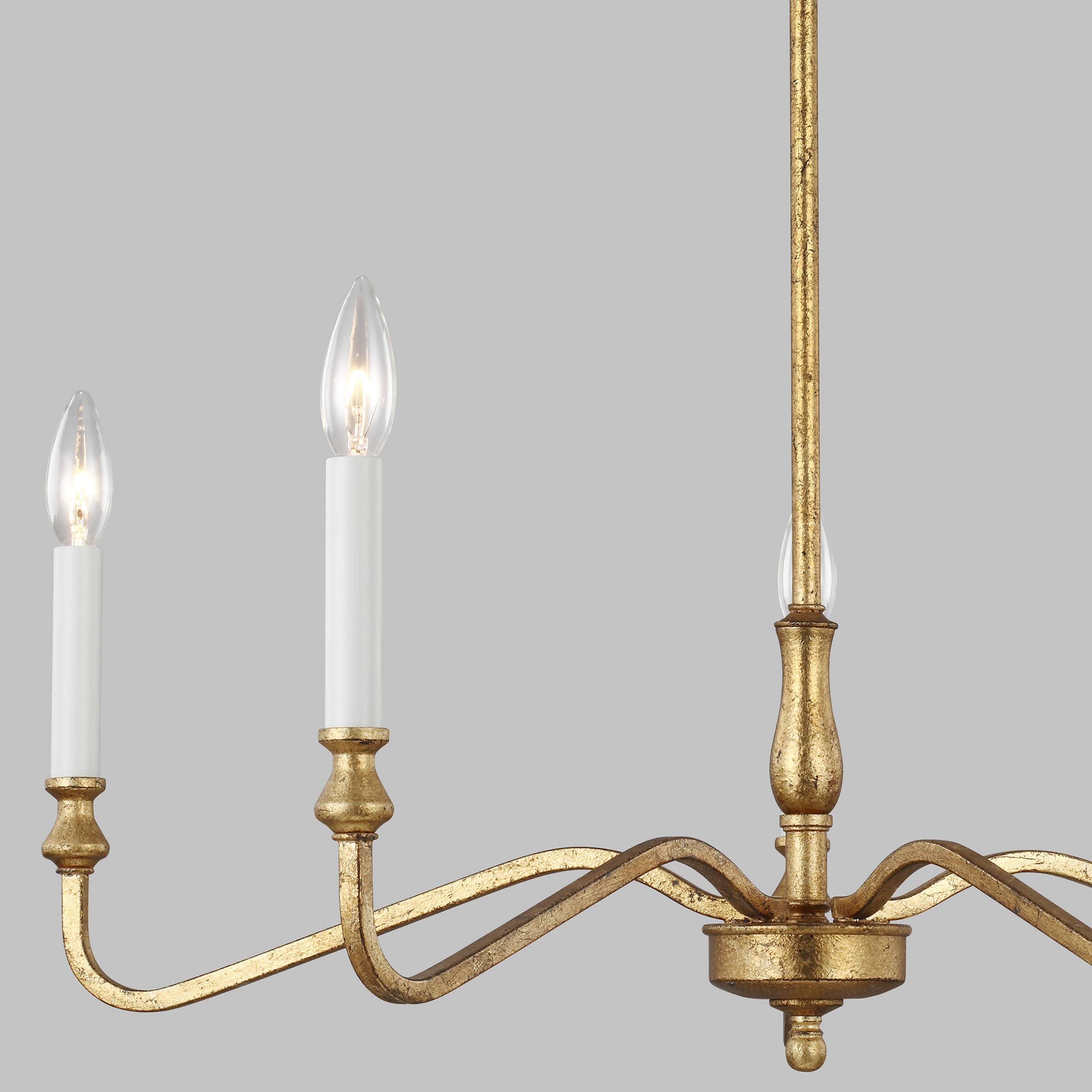Ulsilus Vintage Industrial Brass Chandelier
