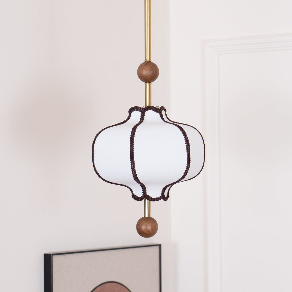 Lustra Pendant Light Lantern Fabric for Living Room