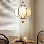 Lustra Pendant Light Lantern Fabric for Living Room