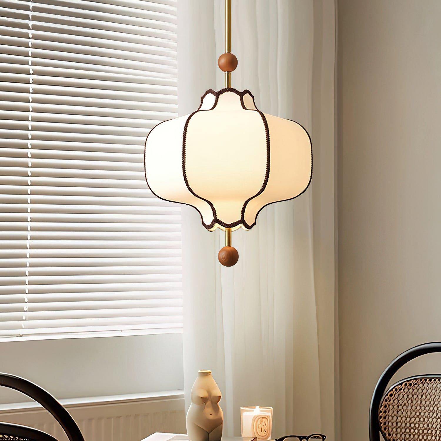 Ritta Retro Fabric Pendant Light
