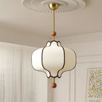 Lustra Pendant Light Lantern Fabric for Living Room
