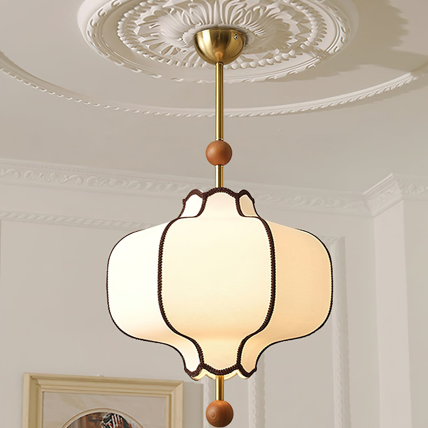 Ritta Retro Fabric Pendant Light